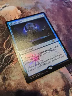 MTG FOIL Rhystic Study Judge Promo NM - Image 2