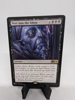Peer into the Abyss MTG The List Reprints Regular - NM - Image 1