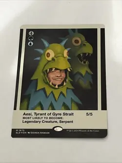 MTG: Aesi, Tyrant of Gyre Strait (Rainbow Foil) Secret Lair Drop Foil Misprint - Image 1