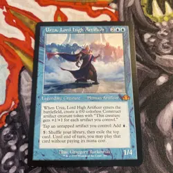 Urza, Lord High Artificer (Retro Frame) 296 Dominaria Remastered NM - Image 1