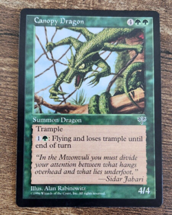 Canopy Dragon - Rare ~ Mirage ~ MTG Magic: The Gathering - NM - Image 1