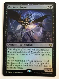 MTG Bloomburrow Darkstar Augur Foil 0090 NM Rare - Image 1
