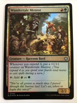 MTG Bloomburrow Wandertale Mentor Foil 0240 NM - Image 1