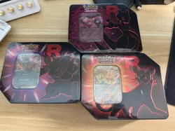 Pokemon Destined Rivals Team Rocket Tins (Art Set of 3) NEW / SEALED - Image 2