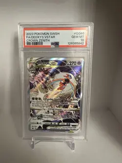 2023 POKEMON SWORD & SHIELD CROWN ZENITH #GG46 FULL ART/DEOXYS VSTAR PSA 10 - Image 1