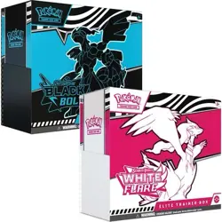 PRE-ORDER / Pokemon TCG 1× Black Bolt + 1× White Flare Elite Trainer Box - ETB - Image 1
