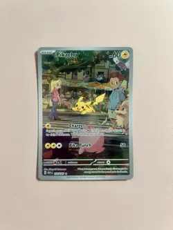 Pokemon Pikachu 173/165 Sv: Scarlet & Violet 151 Holo Illustration Rare Base Set - Image 1