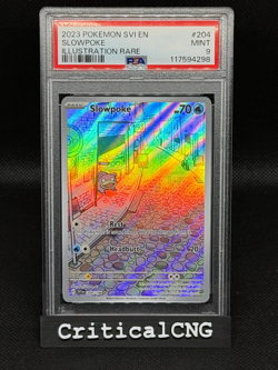2023 POKEMON SVI EN-SCARLET & VIOLET ILLUSTRATION RARE #204 SLOWPOKE PSA 9 - Image 1