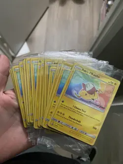 2017 POKEMON SM BLACK STAR PROMO #SM108 ASH'S PIKACHU PROMO-I CHOOSE YOU! - Image 1