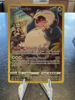 Pokemon TCG Snorlax Trainer Gallery TG10/TG30 Lost Origin Holo Ultra Rare - Image 1