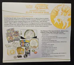 Pokemon Center Exclusive Brilliant Stars Elite Trainer Box New Factory Sealed - Image 2