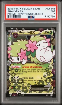 2016 POKEMON XY BLACK STAR PROMO GENERATIONS ELITE TRAINER BOX SHAYMIN EX PSA 7 - Image 1