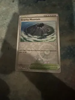Pokemon Surging Sparks Reverse Holo 177/191 Gravity Mountain - Image 2