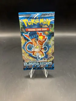 Pokemon Black & White Plasma Storm Factory Sealed Booster Pack Infernape Artwork - Image 1