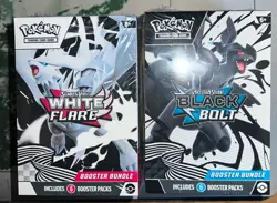 Pokemon Black Bolt and White Flare Booster Bundle 6 packs Set of 2 Sealed New - Image 1