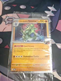 Sealed Pokemon Center Exclusive Promo Team Rocket’s Tyranitar 96/182 - Image 1