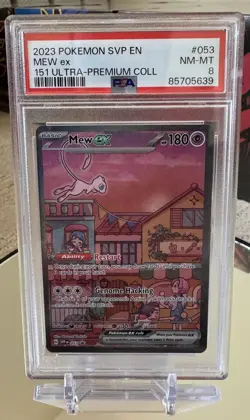 ✨ Pokemon TCG - Mew ex Promo #053 - 151 Ultra Premium Collection - PSA 8 ✨ - Image 1