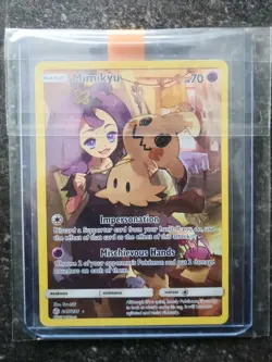 FULL ART Mimikyu (Acerola Art) Rare SELTEN 245/236 Pokemon Cosmic Eclipse Holo - Image 1