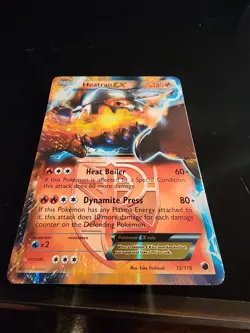 Pokemon TCG Heatran-EX Plasma Freeze 13/116 Holo Holo Rare EX - Image 1