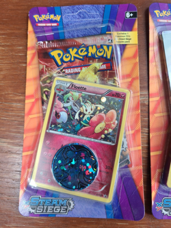 POKEMON XY STEAM SIEGE BLISTER BOOSTER PACK - LUCARIO & FLOETTE *NEW* - Image 3