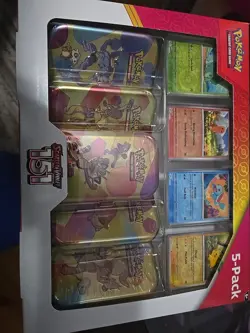 Pokemon Scarlet & Violet - 151 (5-Pack) Mini Tins w/ 4 Promos Costco - Image 3
