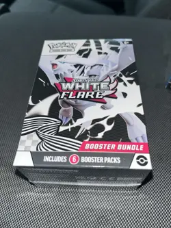 Pokemon TCG Scarlet & Violet White Flare 6 Booster Packs Box Factory Sealed New - Image 1