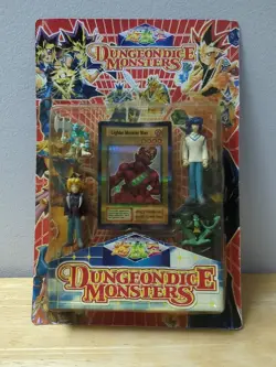 Dungeon Dice Monsters Yu Gi Oh! Holographic Lighter Monster Man & 4 Figures - Image 1