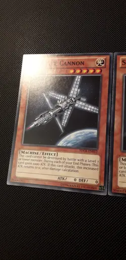 Yu-Gi-Oh! 3x Satellite Cannon, SDCR-EN012, Common, 2. Ed., Englisch, Near Mint - Image 2