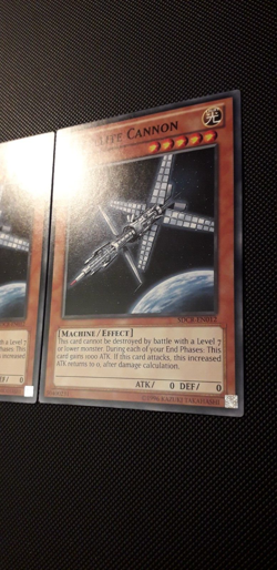 Yu-Gi-Oh! 3x Satellite Cannon, SDCR-EN012, Common, 2. Ed., Englisch, Near Mint - Image 4