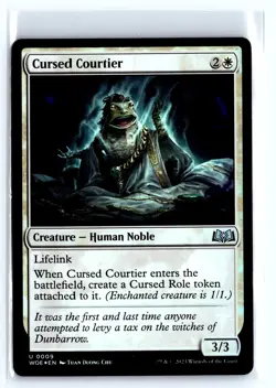FOIL Cursed Courtier Wilds of Eldraine - MTG Magic the Gathering Card - Image 1