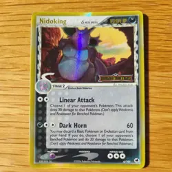 NIDOKING 6/101 POKEMON CARD (EX DRAGON FRONTIERS SET) RARE STAMPED HOLO - Image 1