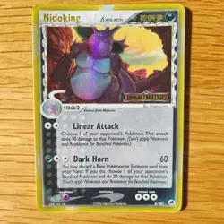 NIDOKING 6/101 POKEMON CARD (EX DRAGON FRONTIERS SET) RARE STAMPED HOLO - Image 2