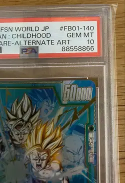 PSA10 Gohan (Childhood) SCR FB01-140 Dragon Ball Fusion World Card 2024 Japan - Image 3