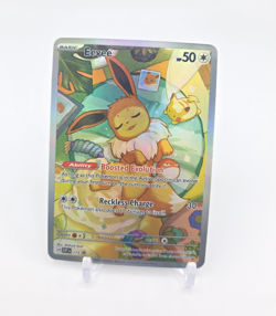 Custom HOLO EEVEE Card Eevee Trading Card READ DESCRIPTION BELOW - Image 1