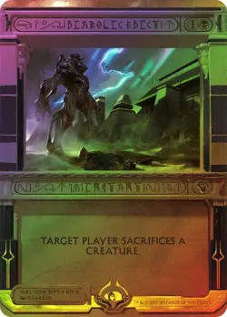 x2 MTG NM+ FOIL Diabolic Edict Masterpiece Amonkhet Invocations #041 Magic Card - Image 1