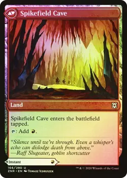 MTG - Spikefield Hazard / Spikefield Cave - Foil - ZNR - Magic the Gathering - Image 2