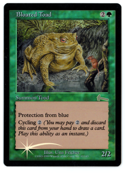 Bloated Toad -- MTG (NM Quality FOIL) - Urza's Legacy - See scans!! - Image 1