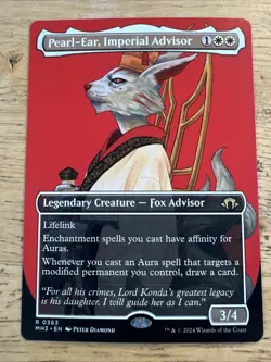 Pearl-Ear, Imperial Advisor (BORDERLESS) - Modern Horizons 3 (Magic/MTG) - Image 1