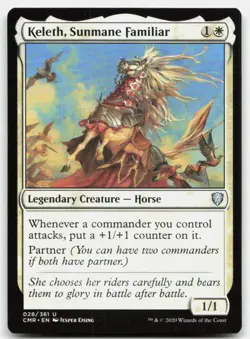 MTG Keleth, Sunmane Familiar U Commander Legends 28 LP - Image 1