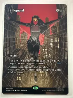 MTG Silkguard 0037 Borderless Marvel Eternal Legal NM MAR - Image 1