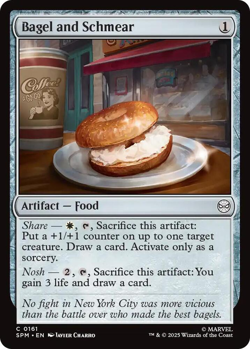 MTG magic 1x Bagel and Shmear FOIL (M/NM) Marvel's Spider-Man - Image 1