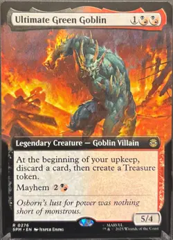 MTG Marvel’s Spider-Man Ultimate Green Goblin Extended Art (Rare) - Image 1