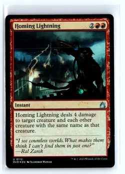 FOIL Homing Lightning Ravnica Remastered - MTG Magic the Gathering Card - Image 1