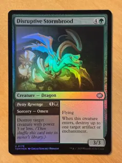 Magic the Gathering MTG Disruptive Stormbrood Foil Tarkir Dragonstorm NM - Image 1