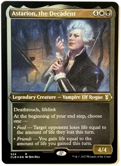 MTG Astarion, the Decadent *FOIL ETCHED* Commander Legends Baldur's Gate 524 NM - Image 1