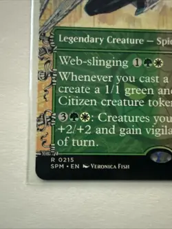 MTG Silk, Web Weaver 0215 Regular (Borderless) Magic Marvel's Spider-Man NM SPM - Image 2