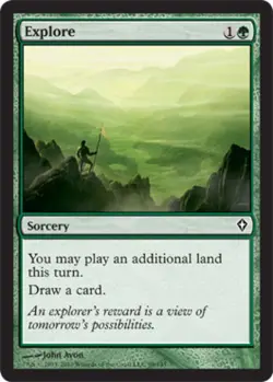 Explore - Medium Play MTG Worldwake - Image 1