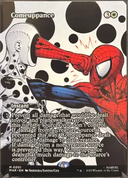 MTG Marvel’s Spider-Man Comeuppance Borderless (Mythic) - Image 1