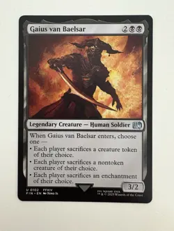 Gaius van Baelsar MTG Magic the Gathering Card NM Near Mint FIN - Image 1