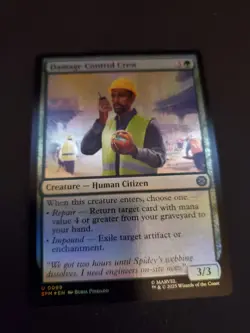Damage Control Crew #99 (Foil) (NM) Spider-Man SPM Magic MTG - Image 1